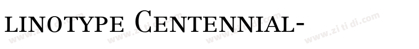linotype Centennial字体转换